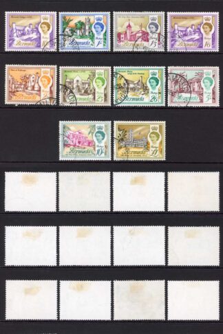 Bermuda SG163/79 1962 Set of 18 Fine Used Cat 35 pounds