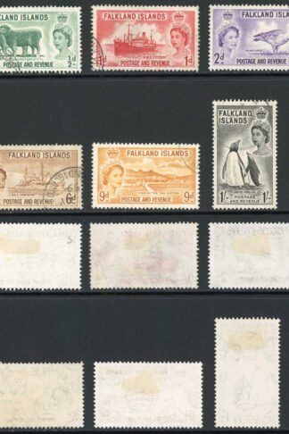 Falkland Is SG187/92 Set of 6 Fine Used Cat 23 pounds