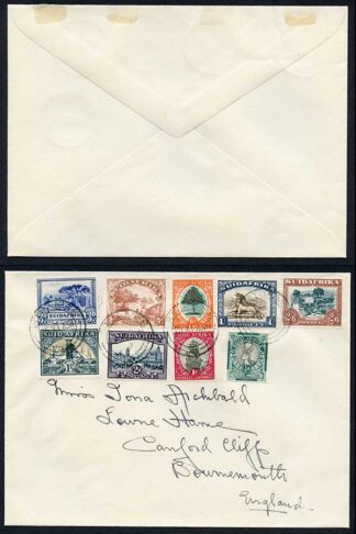 South Africa 25.11.1938 Two covers with English and Africans inscriptions