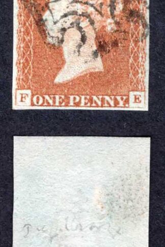 1841 Penny Red (FE) Plate 23 Superb Four Margins Cat 60++ pounds