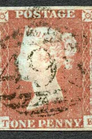 1841 Penny Red (TE) Plate 86 Fine Four Margins Cat 35 pounds