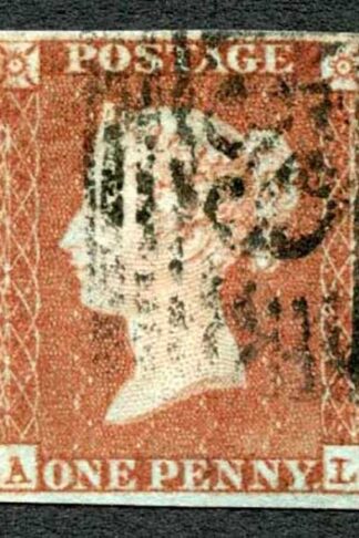 1841 Penny Red (AL) Plate 87 Fine Four Margins Cat 35 pounds