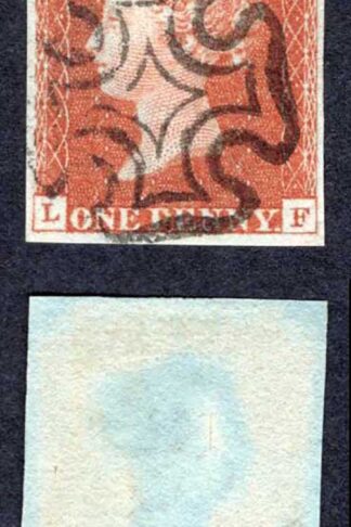 1841 Penny Red (LF) Plate 39 Superb Four Margins Cat 100 pounds