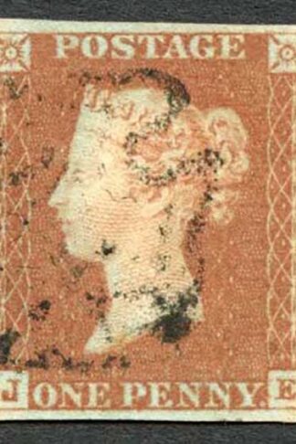 1841 Penny Red (JE) Plate 19 Very Fine Four Margins Cat 60 pounds