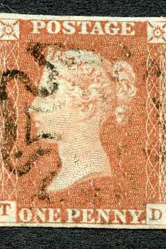 1841 Penny Red (TD) Plate 30 Very Fine Four Margins Cat 65 pounds