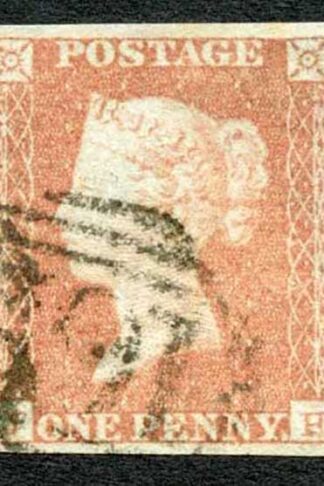 1841 Penny Red (JH) Plate 76 Fine Four Margins Cat 35 pounds