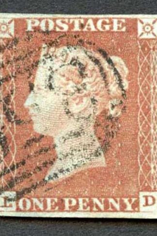 1841 Penny Red (LD) Plate 78 Fine Four Margins Cat 38 pounds