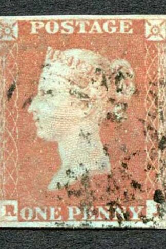 1841 Penny Red (RJ) Plate 80 Fine Four Margins Cat 38 pounds