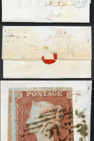 1841 Penny Red (AJ) on 1850 O.H.M.S. Registered Letter