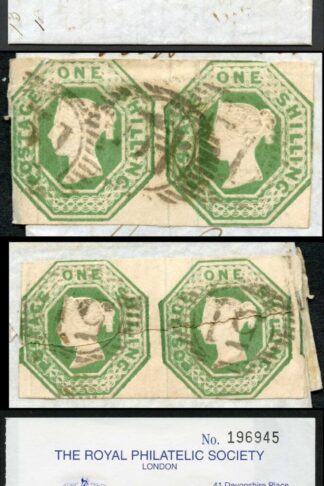 1/- Embossed x 4 on Registered letter 2 Adhesives used as a Seal