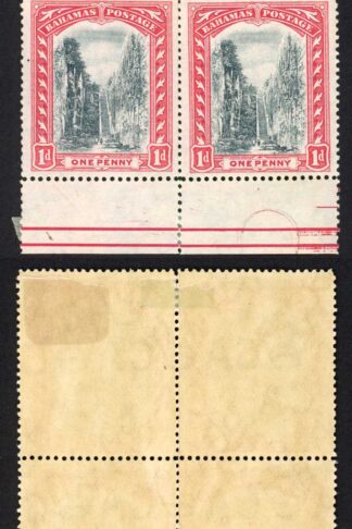 Bahamas SG75b 1d Staircase Wmk MCA Block of six 4 x U/M