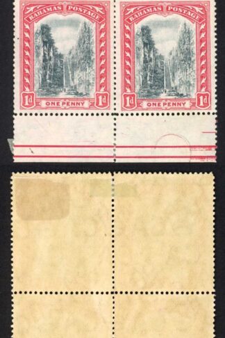Bahamas SG75b 1d Staircase Wmk MCA Block of six 4 x U/M