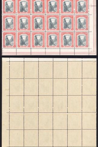 Bahamas SG75a 1d Staircase Wmk MCA 1/2 sheet 27 x U/M