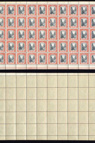 Bahamas SG75 1d Black and Red Staircase Wmk MCA SHEET U/M CAT 2160