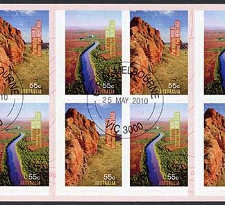 Australia SG3405b 2010 World Heritage Sites Self Adhesive Booklet Pane Fine Used