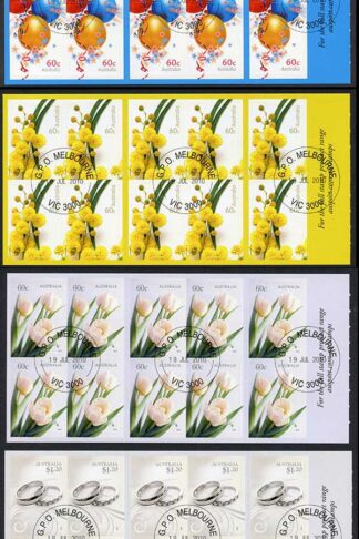Australia SG3459a/64a 2010 Special Occasions 2010 Self Adhesive Set Fine Used
