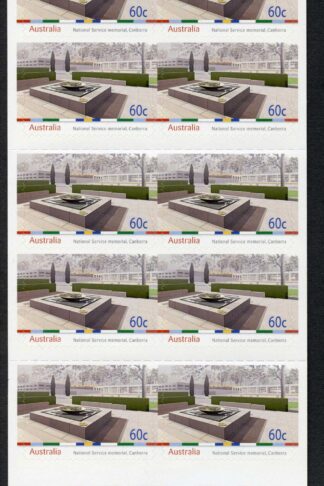 Australia SG3481a 2010 60c National Service Memorial Self Adhesive Pane U/M