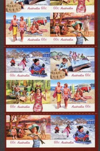 Australia SG3487b 2010 Through the Years Self Adhesive Pane U/M