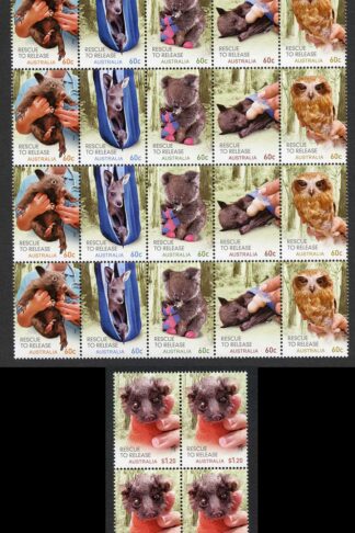 Australia SG3492a/7 2010 Rescue to Release Set in Blocks U/M