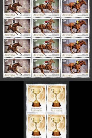 Australia SG3510/1a 2010 150th Melbourne Cup Set in Blocks U/M