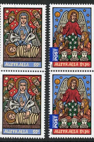 Australia SG3524/5 2010 Christmas Set Blocks of 4 U/M