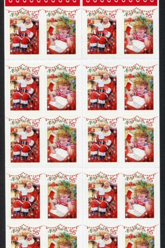 Australia SG3520a 2010 Dear Santa Christmas Self Adhesive Pane U/M