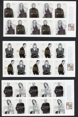 Australia SG2473a/77a 2005 Australian Legends Fashion Designers S-A Panes U/M