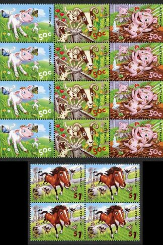 Australia SG2558/63 2005 Down on the Farm Sets in Blocks U/M
