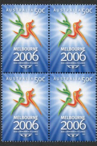 Australia SG2575 2006 50c Commonwealth Games Melbourne (1st issue) Block of 4 U