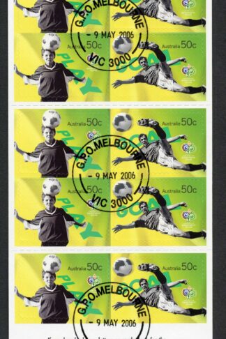 Australia SG2647a 2006 World Cup Germany Self Adhesive Booklet Pane Fine Used