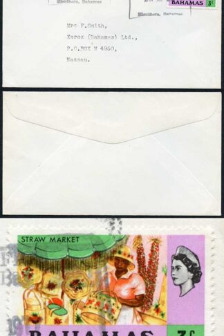 Bahamas QEII cover with Hatchet Bay postmarks