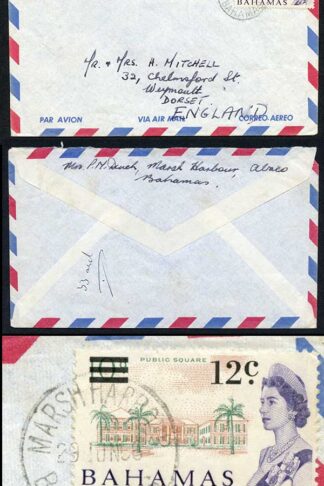 Bahamas QEII cover with Marsh Harbour CDS
