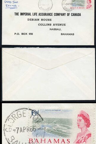 Bahamas QEII cover with George Town Postmarks
