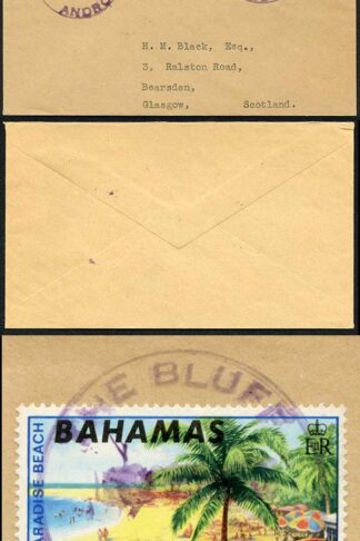 Bahamas QEII cover with The BUFF Postmarks