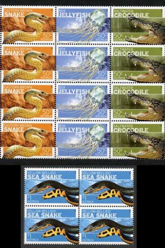 Australia SG2703a/8 2006 Dangerous Australians Sets in Blocks U/M