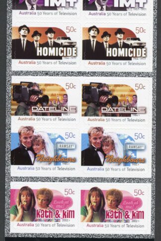 Australia SG2721c 2006 50th Anniversary of Television Mixed S-A Pane U/M
