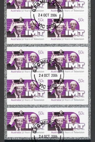 Australia SG2721b 2006 50th Anniversary of Television IMT S-A Pane Fine Used