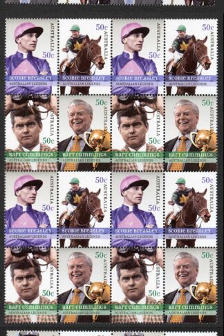 Australia SG2741a/9a 2007 Legends Horse Racing Sets in Blocks U/M