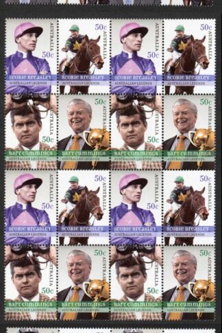 Australia SG2741a/9a 2007 Legends Horse Racing Sets in Blocks U/M