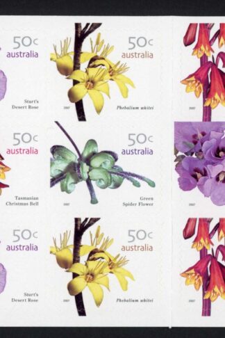 Australia SG2763c 2007 Wildflowers (3rd series) Self Adhesive Pane of 20 U/M