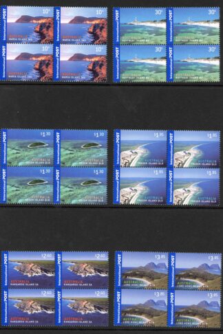 Australia SG2769/74 2007 Island Jewels Sets in Blocks of 4 U/M