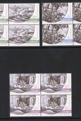 Australia SG2813/5 2007 Historic Shipwrecks Sets in Blocks of 4 U/M