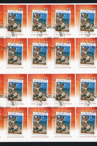 Australia SG2900a 2007 Christmas Self Adhesive Booklet Pane Fine Used