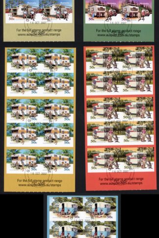 Australia SG2889a/93a 2007 Caravanning Set of 5 Panes Fine Used
