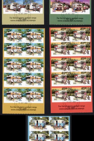 Australia SG2889a/93a 2007 Caravanning Set of 5 Panes Fine Used