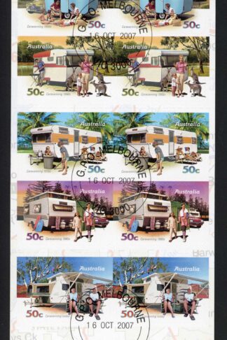 Australia SG2889b 2007 Caravanning Through the Ages Mixed S-A Pane Fine Used