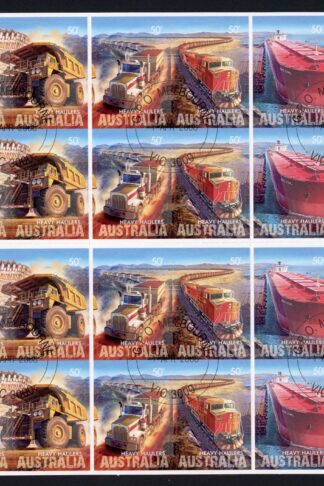 Australia SG2972a 2008 Heavy Haulers Self Adhesive Pane Fine Used