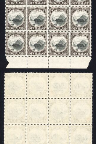 New Zealand SG583b 4d Multiple Wmk Perf 12.5 BLOCK of 24 Cat 960 pounds