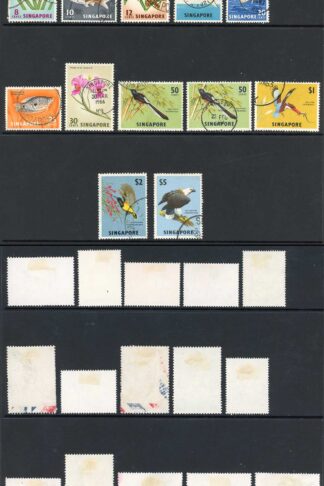 Singapore SG63/77 set of 16 Fine used Cat 21 pounds