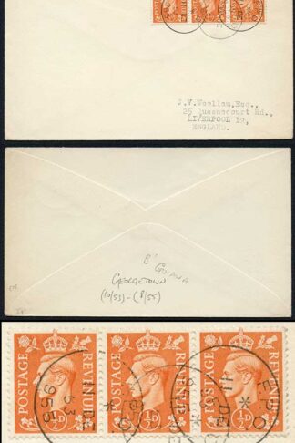 British Guiana KGVI FPO 955 (Georgetown 1953-5) on Superb (philatelic) Cover